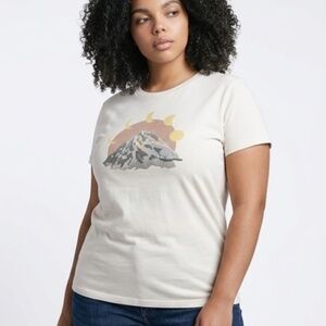 Tentree Mountain Moon Treeblend T-Shirt Woman's Size L - NWT Eco-Friendly
